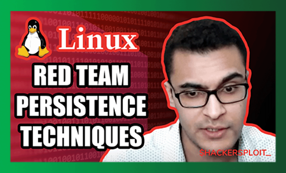 Hackersploit: Red Team Persistence Techniques