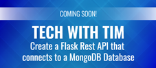 Tech With Tim: Create a Flask Rest API that Connects to a MongoDB Database